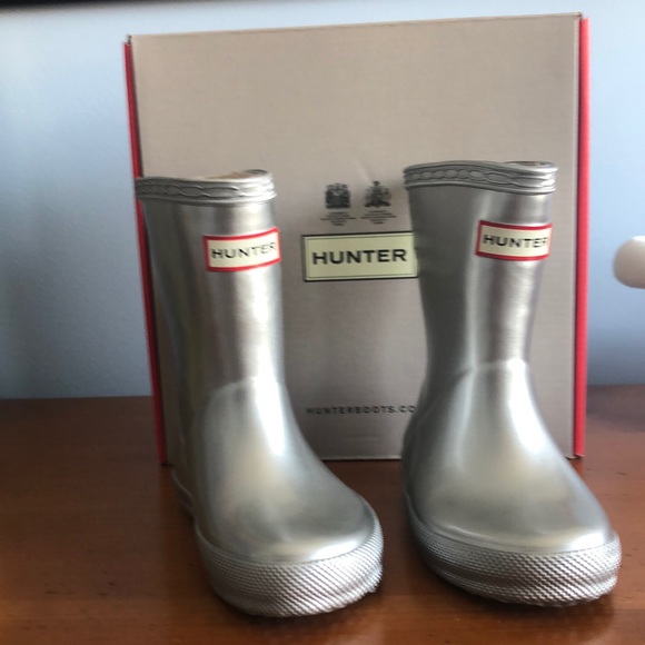 Hunter Other - Toddler Hunter Silver Rain Boots